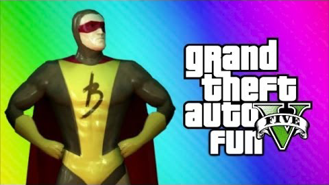 VanossGTA 5 Online 有趣时刻棕色条纹人更衣室错误DAH SHXT